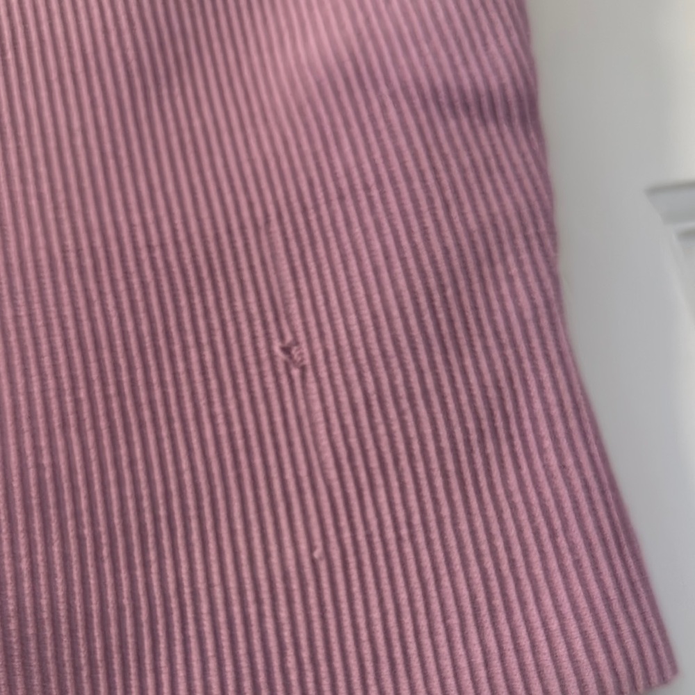 Women's Ribbed Pink Tank Top - Picture 3 of 4